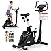 HAMMER Ergometer Varon XTR II, Fitnessbike, Heimtrainer für Zuhause mit tiefem Einstieg, XL-Display, 16 Trainingsprogramme, Bluetooth Anbindung, kompatibel mit Kinomap & Zwift