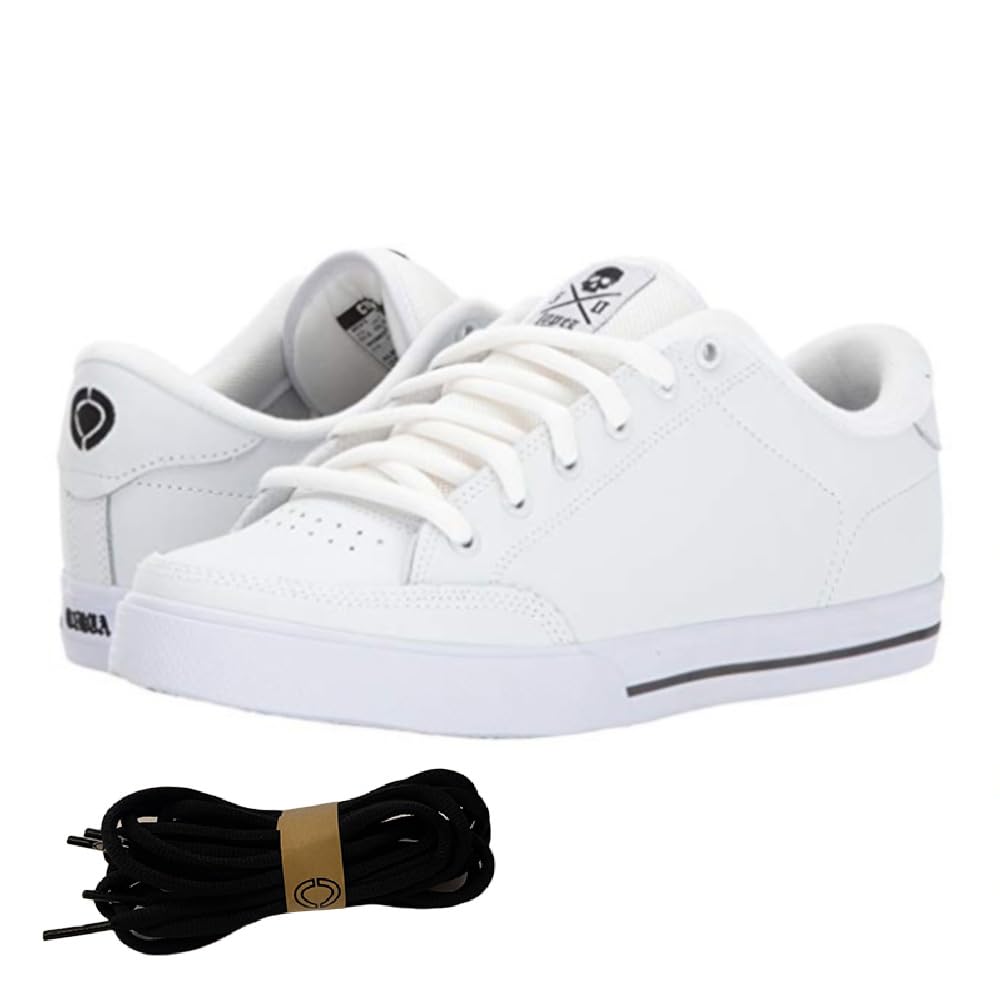C1RCA Lopez 50 AL50 Zapatillas Deportivas Skateboard Unisex Cuero Blanco Negro Producto Original Garantizado