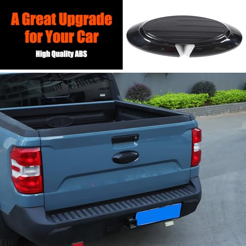 Image of Car Front Rear Tailgate Logo Frame Cover Trim Emblem USA Flag Sticker for Ford Maverick 2022-2024 Logo Emblem Decoration Cover (Back)