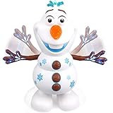 Coole Lichter: tanzendes kleines Schneemannspielzeug mit mehreren bunten LED-Blitzen, nachts wie eine kleine Tischlampe, sehr cool.