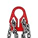 Lifting Chains with Adjuster Hooks, 5/16In 10FT Heavy Duty Engine Chain Hoist Lifts, Load Capacity 5T, Industrial Chain Slings for Various Lifting and Moving Activities