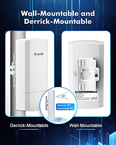 image for MokerLink WiFi Bridge, Wireless Outdoor CPE for PtP and PtMP Transmiss