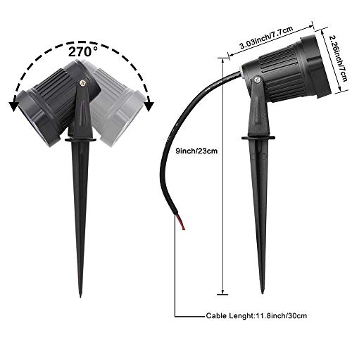 Sunriver Low Voltage Landscape Lights Led Landscape Lighting 6W Outdoor Landscape Lights 12V 24V Waterproof Landscape Spotlights For Yard, Lawn, Garden(6 Pack Warm White) #TOP4