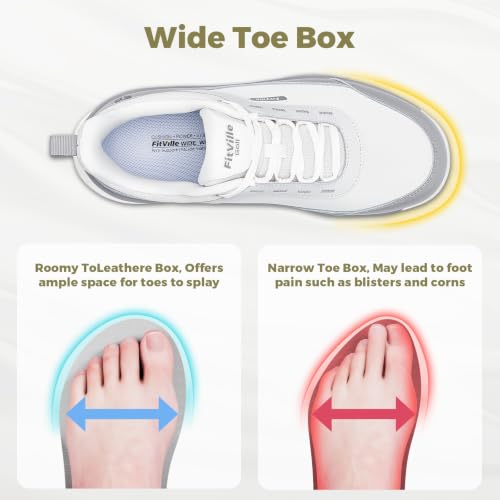 FitVille Extra Wide Mens Golf Shoes