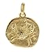 Produktbild trendor Sternzeichen-Anhänger Krebs 333 Gold 16 mm Gold Anhänger Sternzeichen für Damen, Herren und Kinder, Sternzeichen Echtgold, Anhänger Gold, 08731