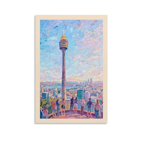 Budapest hungary fisherman's bastion danube oil living bed room decor modern aesthetic wall art posters gift for friend unframe-style 08x12inch