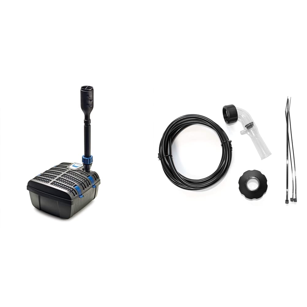 Oase Filtral 1500 UVC, Filtre 3 en 1,rendement UV 5W & Filtral Kit d'aération Transparent