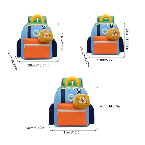 Sac a dos garcon et cartable maternelle multi-compartiments avec pochette