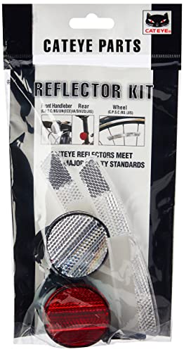 CatEye Bicycle Reflector Kit - High-Visibility Front, Rear &