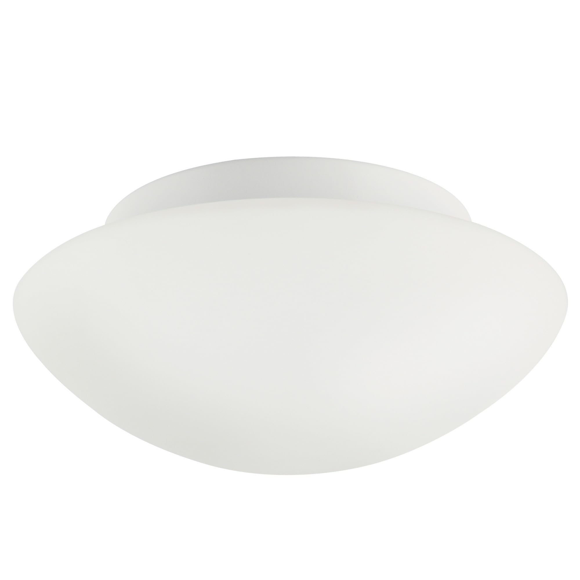 B&Q -  Ufo Glass Ceiling Light Bathroom Safe White,mains