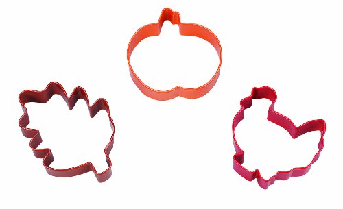 Wilton 3-Piece Harvest Colored Cookie Cutter Set