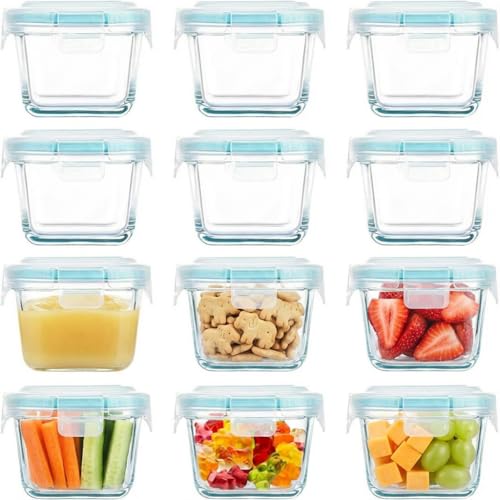 Opiniones y reviews de Refractario de vidrio los 10 mejores. 49 12 Mini Recipientes de Vidrio Tapa Hermética para Alimentos, Contenedores para Alimentos, Frascos de Vidrio Pequeños, Tupper Apto Microondas y Lavavajillas, Refractarios para...