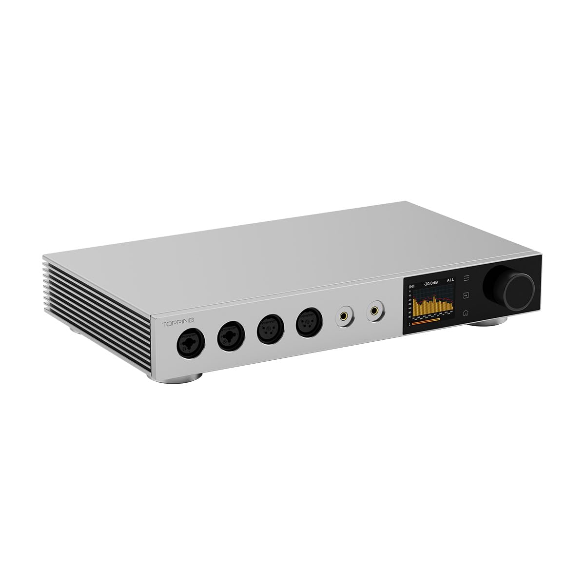 Topping A900 - Amplificatore per cuffie, 151 dB DNR/SNR 22000 mW×2@16Ω Max Output Power Preamplificatore indipendente con telecomando
