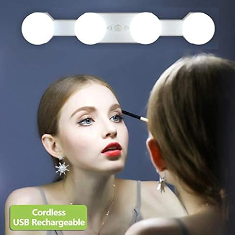 Luces de Espejo de Maquillaje LED Recargables DIWUJI Cover