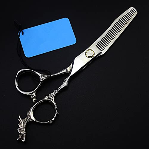 Tijeras De Peluquería Profesionales De 6 Pulgadas, 440C, 9Cr13, con Mango De Dragón, para Cortar El Pelo, Entresacar Y Peinar.