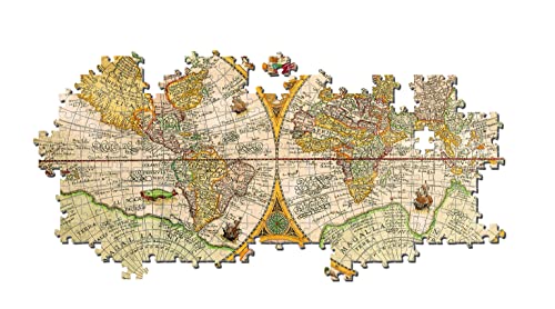 Puzzle 2000 pièces : Ancienne carte du monde Clementoni Puzzles - vue 5