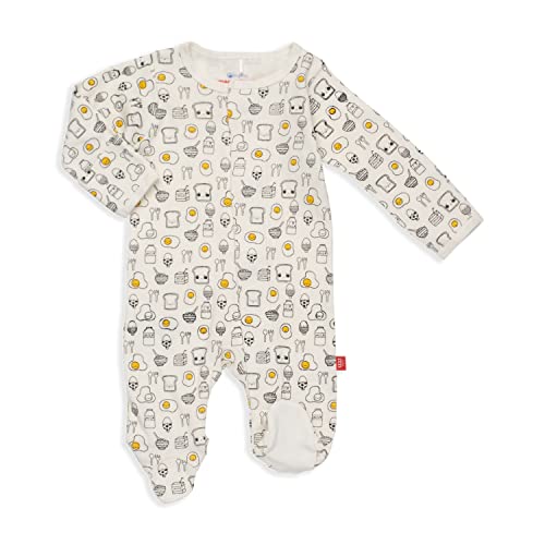 Image of Magnetic Me 100% Organic Cotton Magnetic Baby Footie Pajamas | Super Soft Cotton Fabric | Available in PRE - 24M