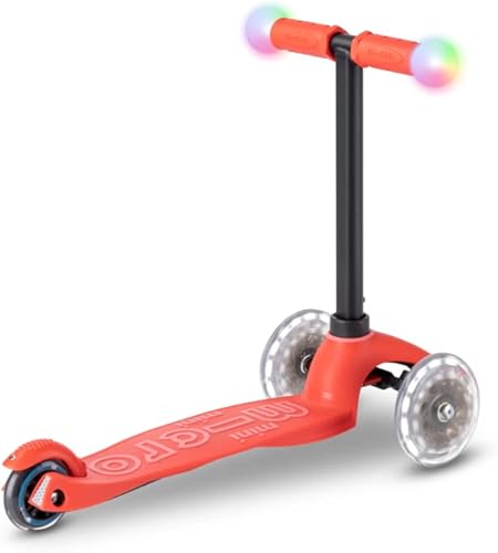 Miniatura 5 de Micro Kickboard Mini2Grow Deluxe Magic LED Red Scooter  Devil's Scooter with Seat, LED Rims Red