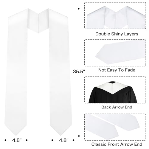 image for Lxzyu Graduation Stole Class of 2026,Unisex Adult Graduation Sash 2026
