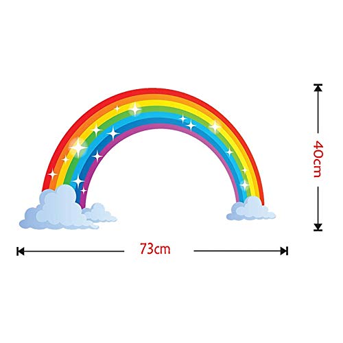 Pegatinas de pared de arcoiris para transformar habitaciones aburridas en espacios alegres 5