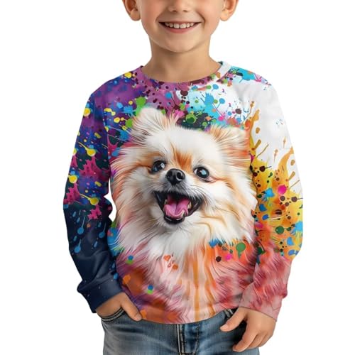 Uourmeti Kids Long Sleeve T Shirts for Girls Gym Clothes Teens Fall Tops Dressy Casual Graphic Tees3