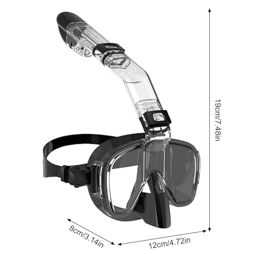 Cubierta de snorkel y equipo de buceo con gafas de natación integradas 4
