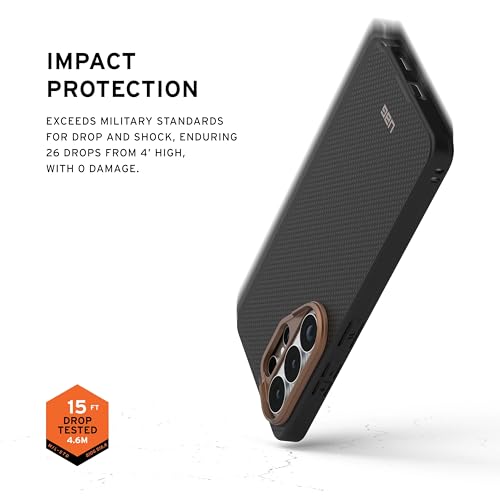 Image of Urban Armor Gear UAG Designed for Galaxy S26 Ultra 5G Case, Fibr Armr - Compatible with Magnetic Charging Rugged Military Drop Tested Anti-Slip Protective Cover - Black /Bronze