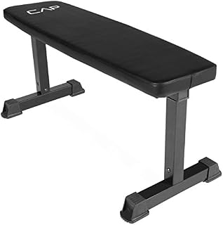 CAP Barbell Flat Weight Bench, Black