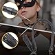 YUZHO BDSM Reiterpeitsche Peitsche und Maske 2er Pack Leder Peitsche Fuchs Maske Rollenspiel Sexy Halbgesicht Augenmaske Adult Toys Flirting Sex Play Sexartikel Schwarz