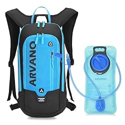 Arvano 6L Mini Mochila Bicicleta Montaña Impermeab...: ★.Totalmente práctico: Múltiples almacenamiento de bolsillo y la organización, hay una cabina de maestro espacioso con una vejiga incorporada de 2L reemplazable que le permiten llevar su agua convenientemente. Otro número de bolsillos internos son te...