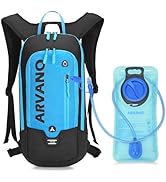 Arvano Hydration Pack Backpack with 2L TPU Water Bladder, Small Bike Backpack for Men Women Light...
