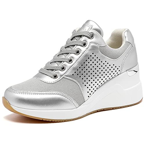 Image of Cestfini Wedge Sneakers for Women - Wedge Tennis Shoes Non-Slip Women Fashion Sneakers
