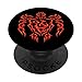 Tartaruga Maori - Simbolo del fuoco - Tatuaggio tribale per PopSockets PopGrip Intercambiabile
