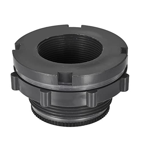 M METERXITY 1 Set PVC Bulkhead Fitting, Threaded Bulkhead Water Tank Connector, with Plug Fitting, Apply to Aquariums