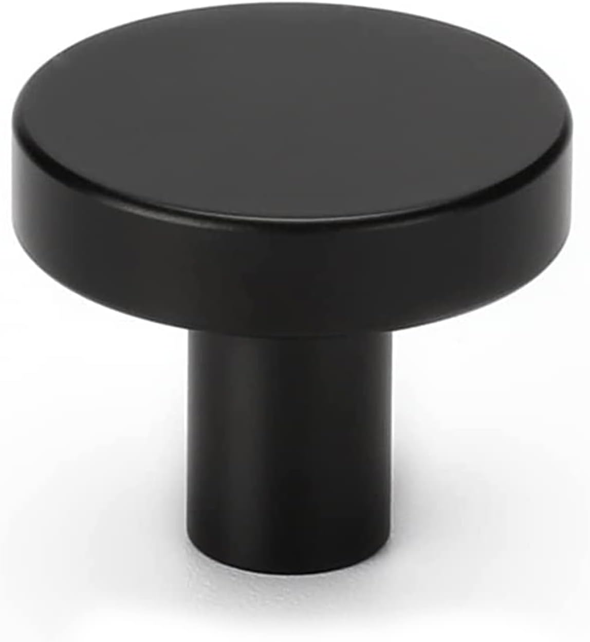 homdiy 10 Pack Black Knobs Round Dresser Knobs, Aluminum Alloy