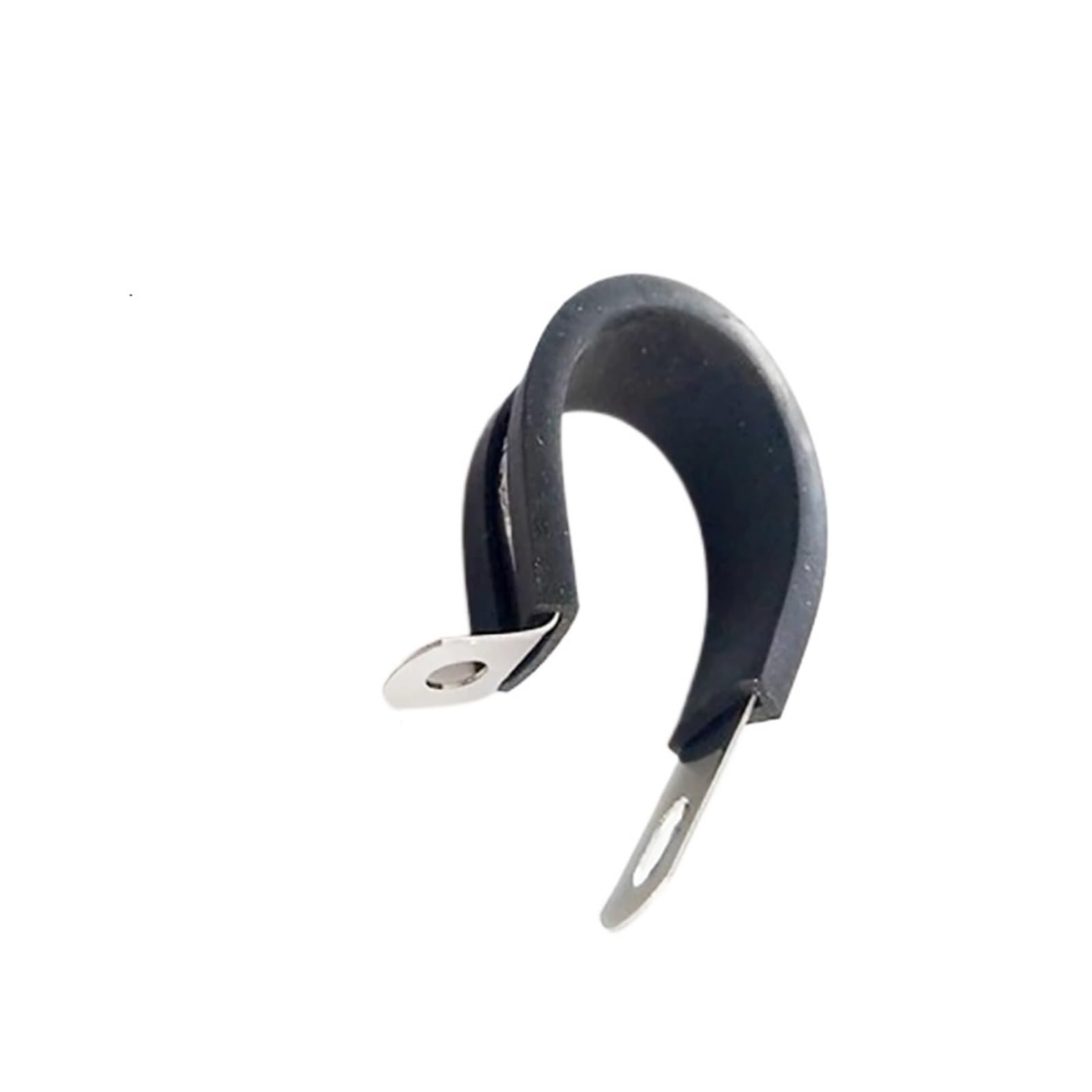 Hqycl One Color 20Pcs/Lots 6Mm-25Mm Rubber Lined P Clips Wiring Hose Clamps Pipe Cable Mounting Fix Fasteners Hardware Electrical Fittings(25Mm)