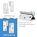 HSMT-hinges 3.5 Inch Lift Off Hinge, Stainless Steel 304, Detachable Slip Joint Flag Hinges for Wooden and Metal Doors, Windows, and Various Functional Metal Equipment (Right Handed, 4 PCS)