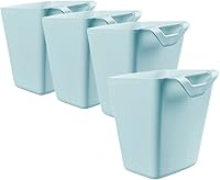 Vista 6 de 4 portavasos colgantes, accesorios para carrito rodante, accesorios para carrito de utilidad, contenedores colgantes, macetas colgantes, ahorro