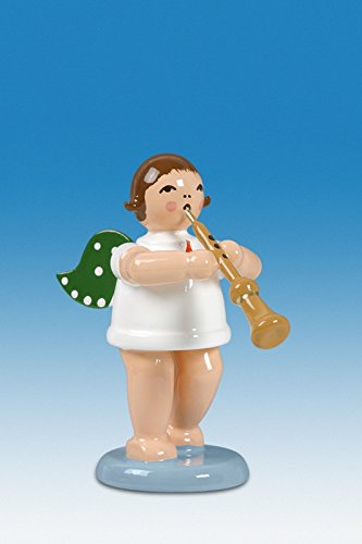 Ange de Noël en bois miniature 6 cm cadeau de collection traditionnel Erzgebirge