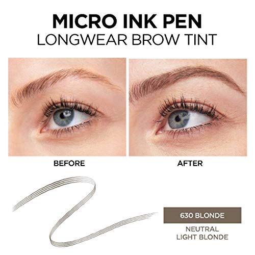 L'Oreal Paris Micro Ink Pen by Brow Stylist, Longwear Brow Tint, Hair-Like Effect, Up to 48HR Wear, Precision Comb Tip, Blonde, 0.033 fl; oz. - image 3