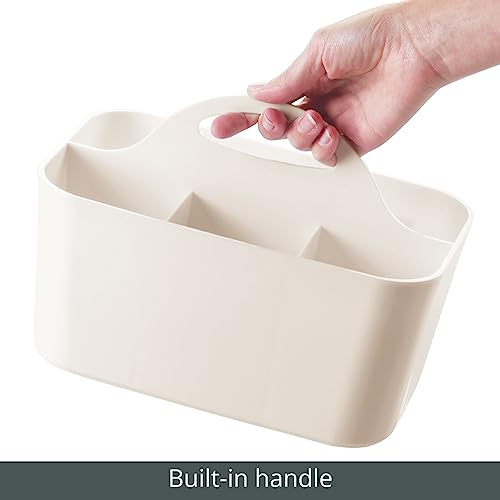 Panier de salle de bain résistant mDesign petite boîte crème