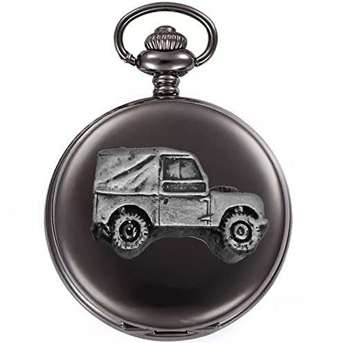Montre de poche raffinée 4x4 Série 1 SWB effet étain et boîtier noir