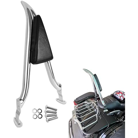 Dredoggmoto 24" Road Glide 3 & Freewheeler Sissybar Pad Motorcycle Passenger Backrest Sissy Bar for Harley Davidson FLRT FLTRT 2015-2024 Cover