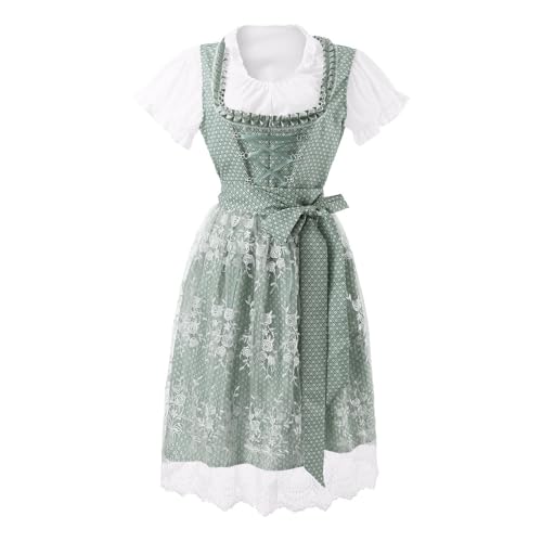 Ensemble de 3 pièces avec chemisier dirndl pour look bavarois