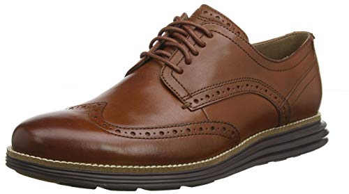 Cole Haan Original Grand Wingtip Oxford, Zapatos de Cordones Hombre, Marrón Woodbury Leather/Java, 41 EU