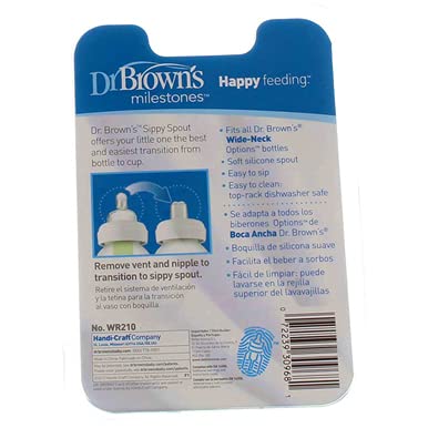 Dr. Brown's Wide-Neck Transition Sippy Spouts, 2-Piece