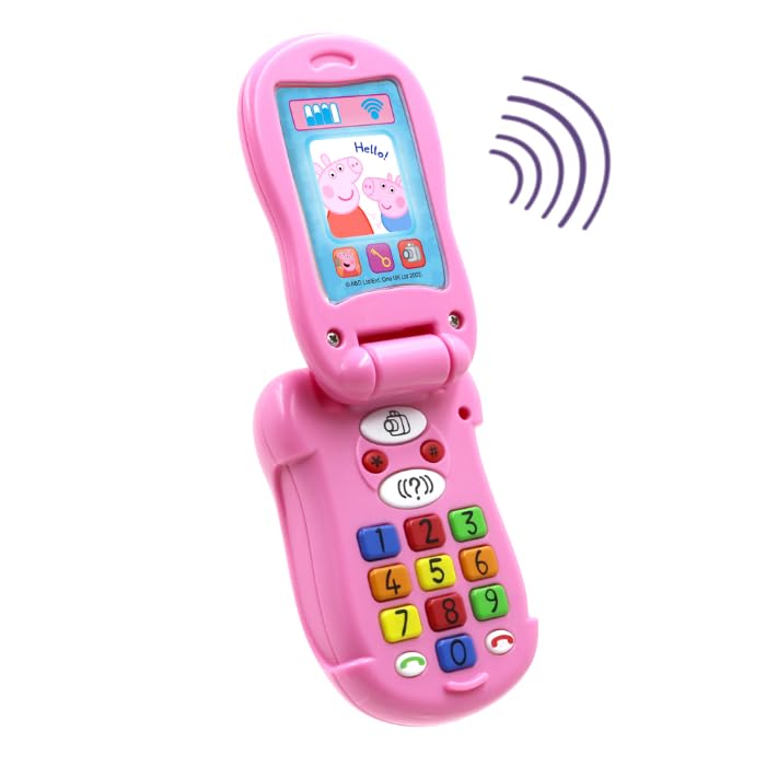 Teléfono Móvil Infantil Peppa Pig – Sonidos Y Canciones – Juguete De Imitación Para Llamar Y Enviar Mensajes