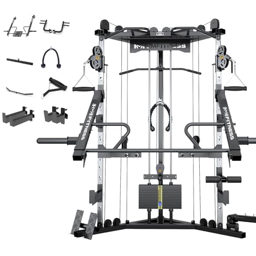 Image of Cable Crossover Exercise Machine for Home & Commercial Gym, Functional Training Center with Dual Weights Stack for Cable Workout