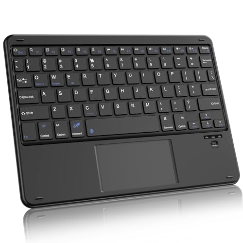 Blackview Neuf Clavier Bluetooth, Mini Clavier QWERTY, Compact et Rechargeable, Tactile Clair, Interface Type-C, Compatible avec Les Systèmes Windows et Android, Noir