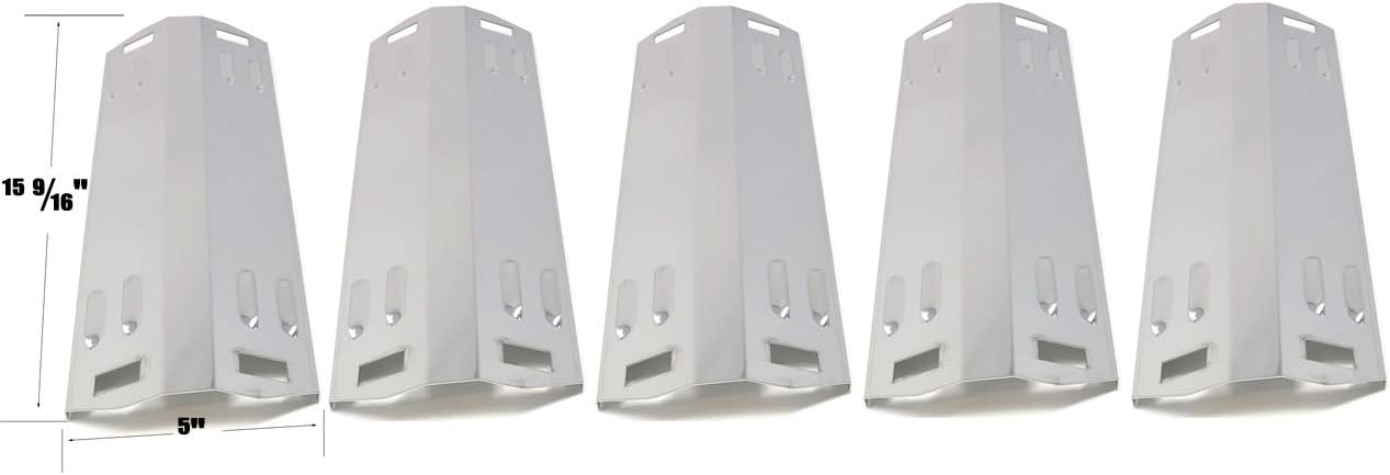 Grill Parts Zone Replacement Heat Plate for MF1-153-03005, DGA550SSN-D, DGA550SSN, DGA550SSP-D, DGA550SSP Gas Models - 5 Pack